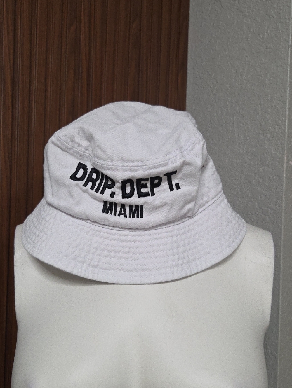 Drip Dept. Miami White Bucket Hat